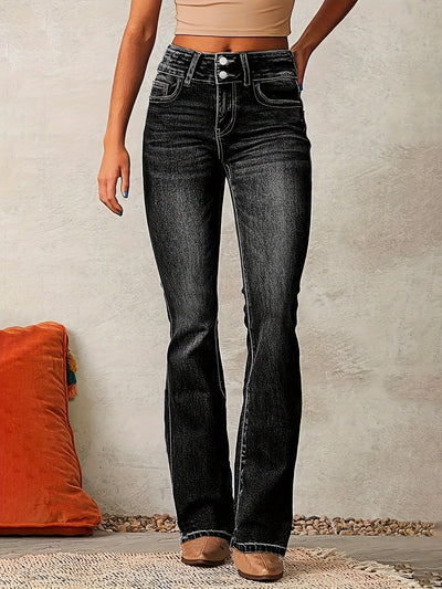 Apollo™ | Trendige High-Waist-Schlagjeans