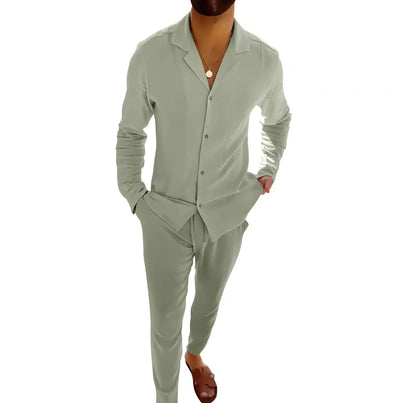 Apollo® | Sommer Leinen Herren-Set