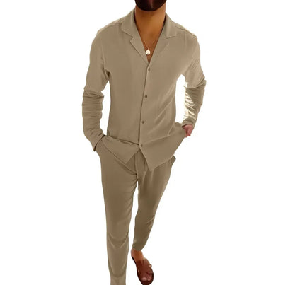 Apollo® | Sommer Leinen Herren-Set