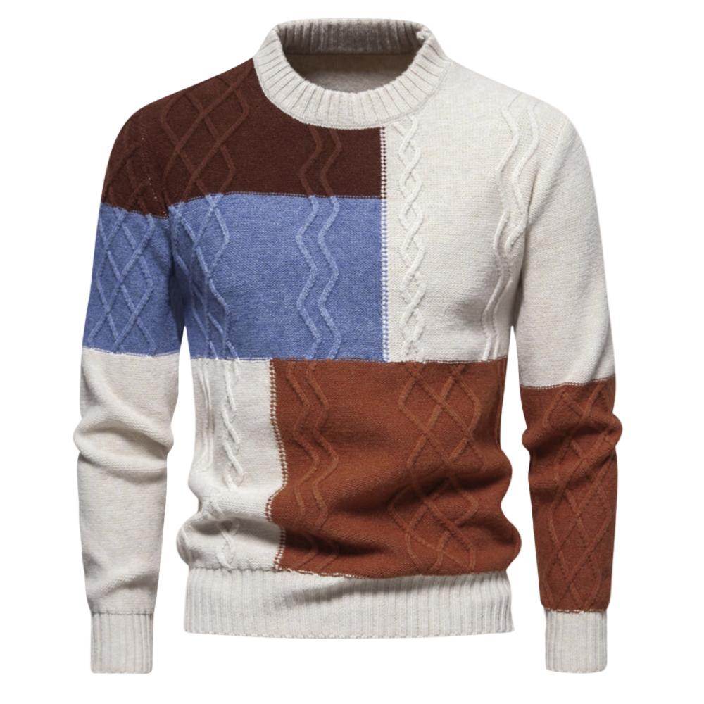 APOLLO™ | Modischer Strickpullover mit Karomuster