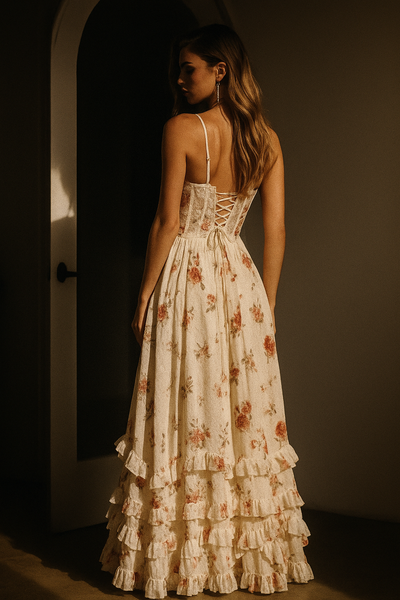 Midikleid mit Blumenmuster