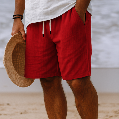 Gestreifte Freizeits Shorts