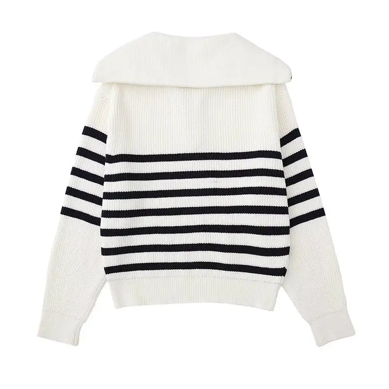 Apollo™ | Vintage gestreifter Zip-Pullover