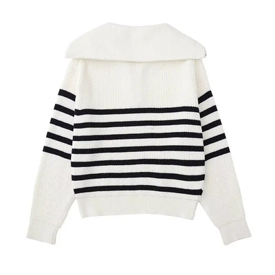 Apollo™ | Vintage gestreifter Zip-Pullover