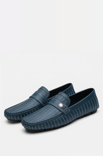 Gestreifte Driver Loafers