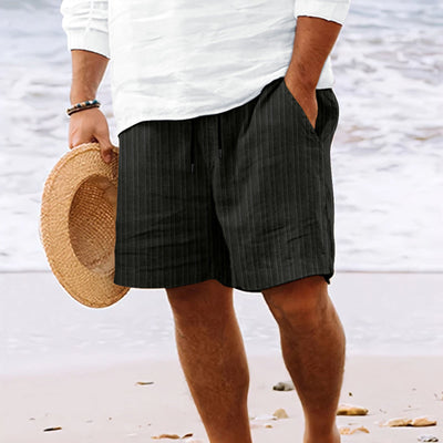 Gestreifte Freizeits Shorts