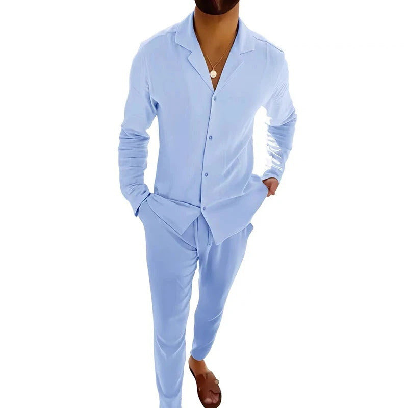 Apollo® | Sommer Leinen Herren-Set