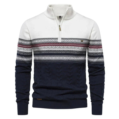 Apollo™ | Klassisches Hemd mit Reißverschluss und traditionellem Muster