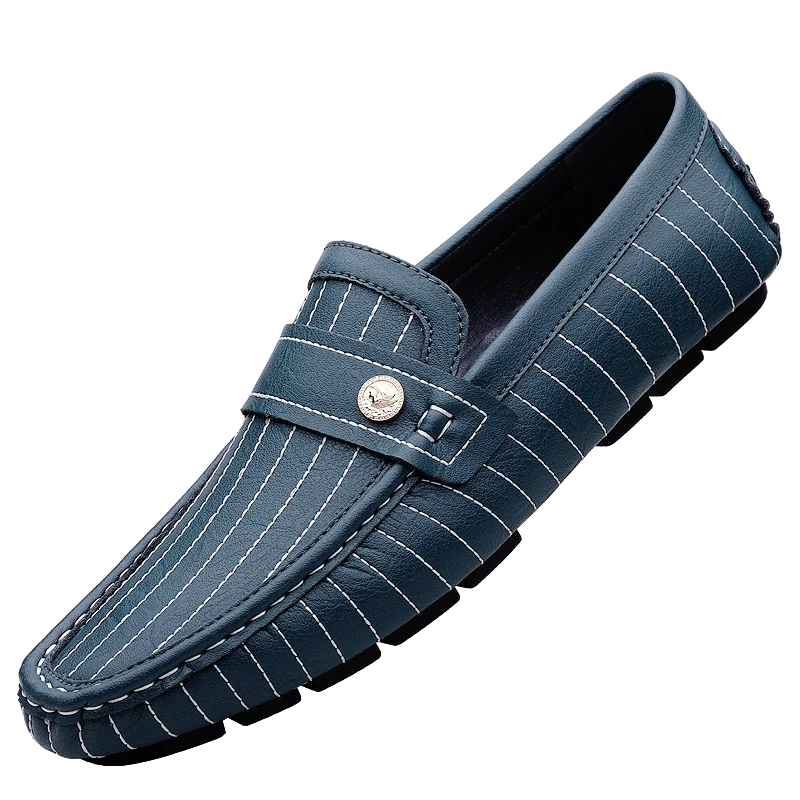 Gestreifte Driver Loafers