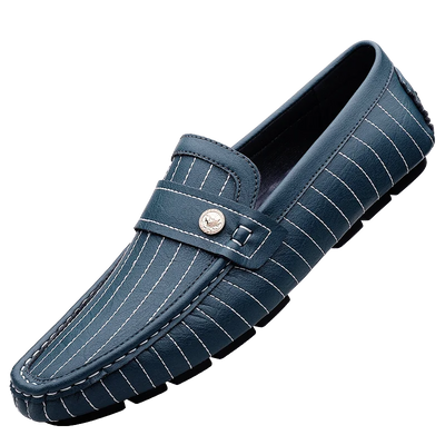Gestreifte Driver Loafers