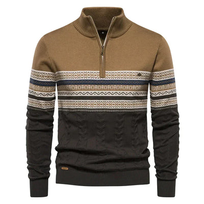 Apollo™ | Klassisches Hemd mit Reißverschluss und traditionellem Muster