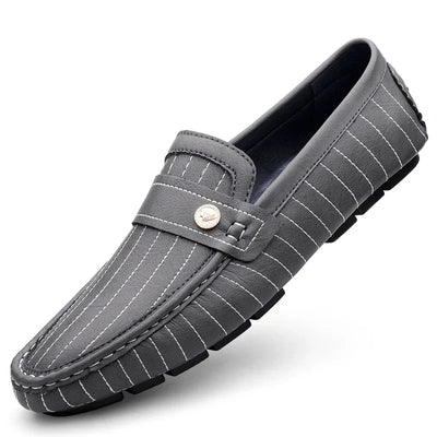 Gestreifte Driver Loafers