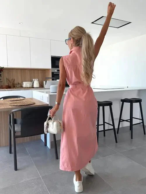 MAXI-JEANSKLEID