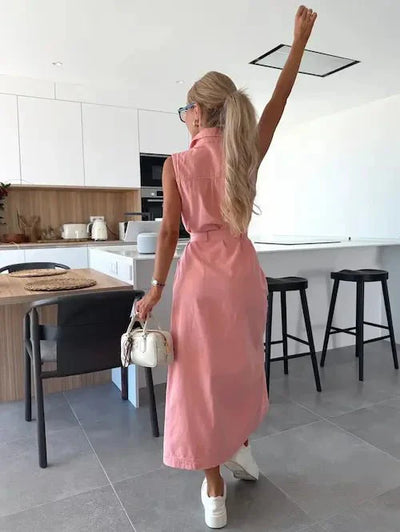 MAXI-JEANSKLEID
