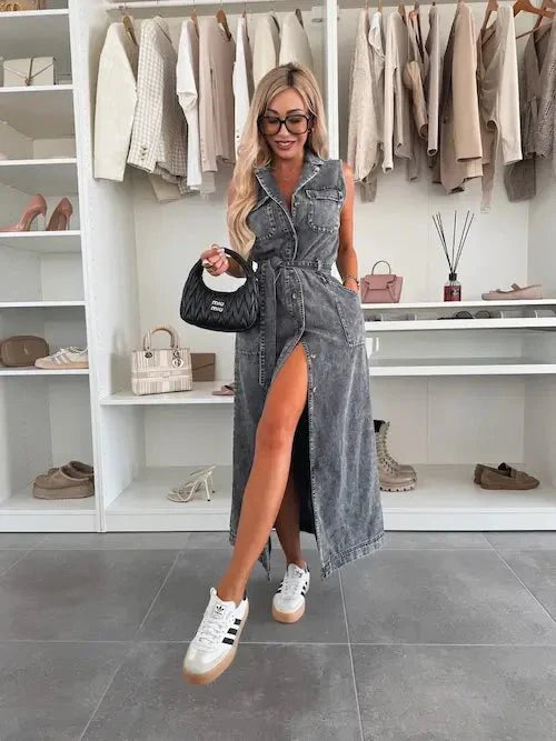 MAXI-JEANSKLEID