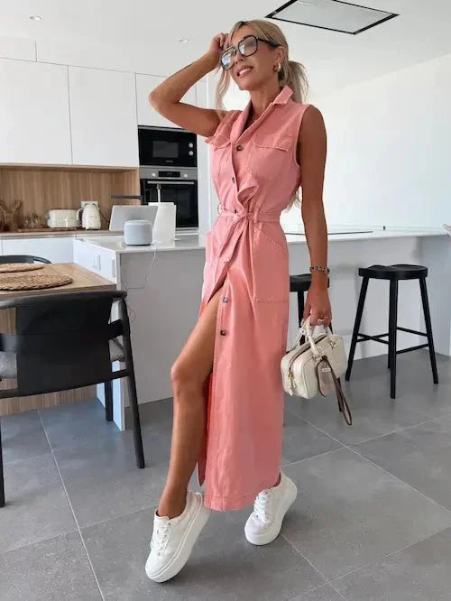 MAXI-JEANSKLEID