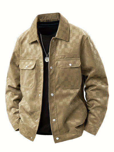Kariertes Wildlederjacke