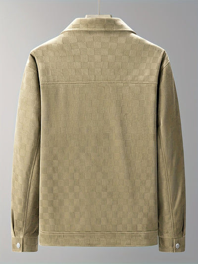 Kariertes Wildlederjacke