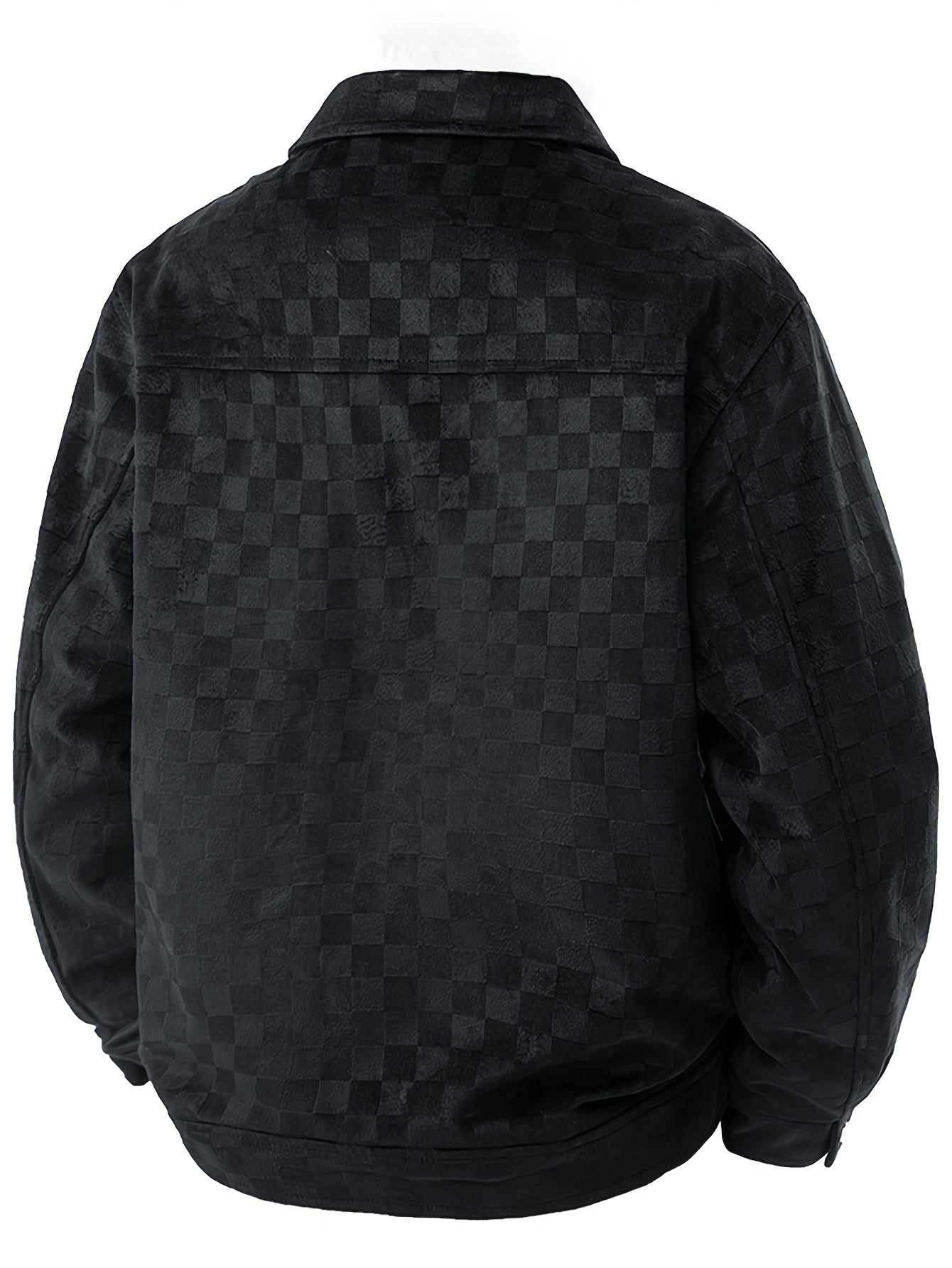 Kariertes Wildlederjacke
