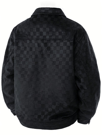 Kariertes Wildlederjacke