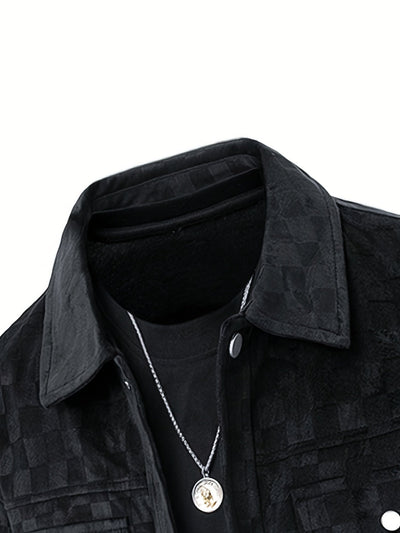 Kariertes Wildlederjacke