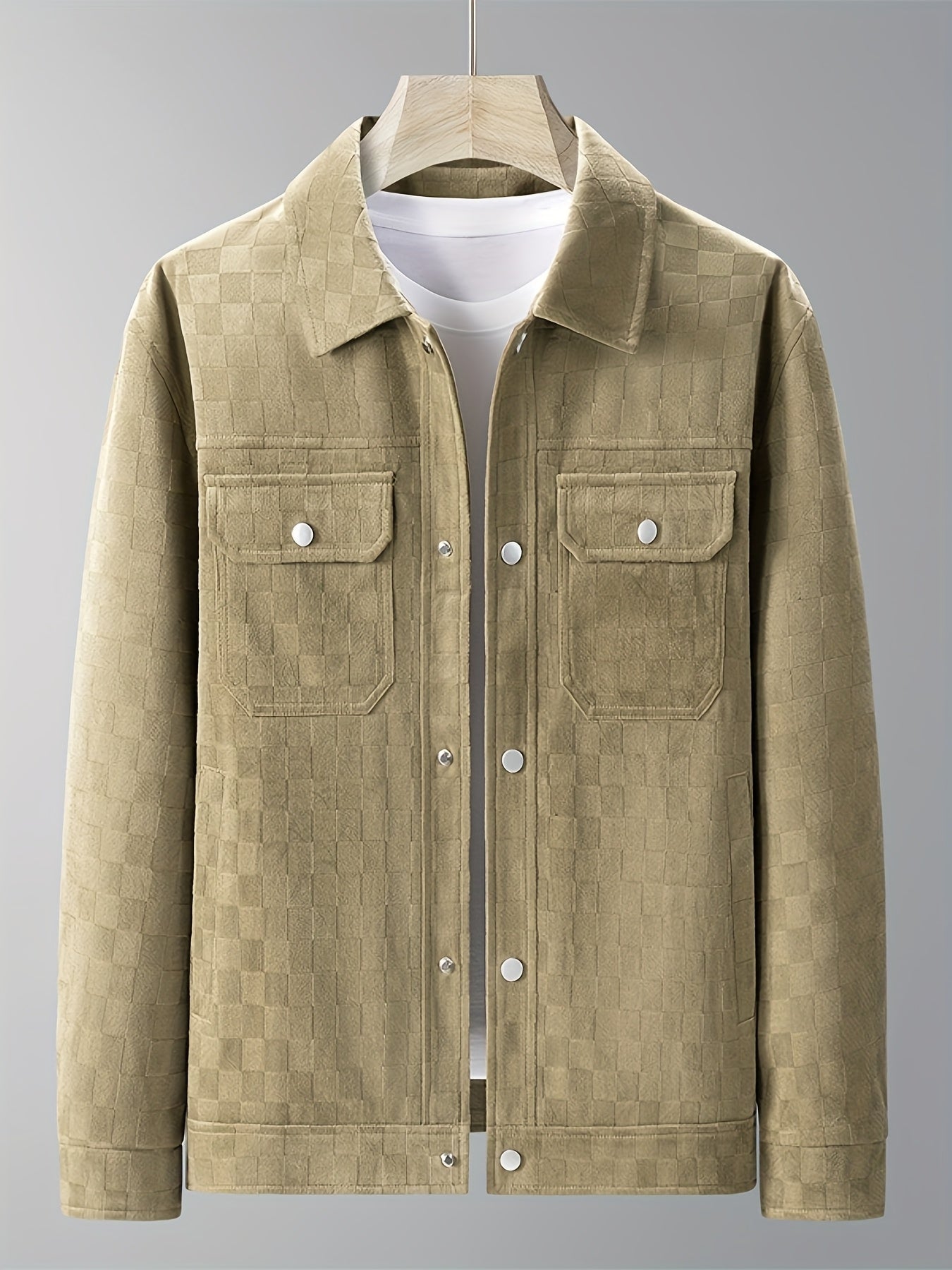 Kariertes Wildlederjacke