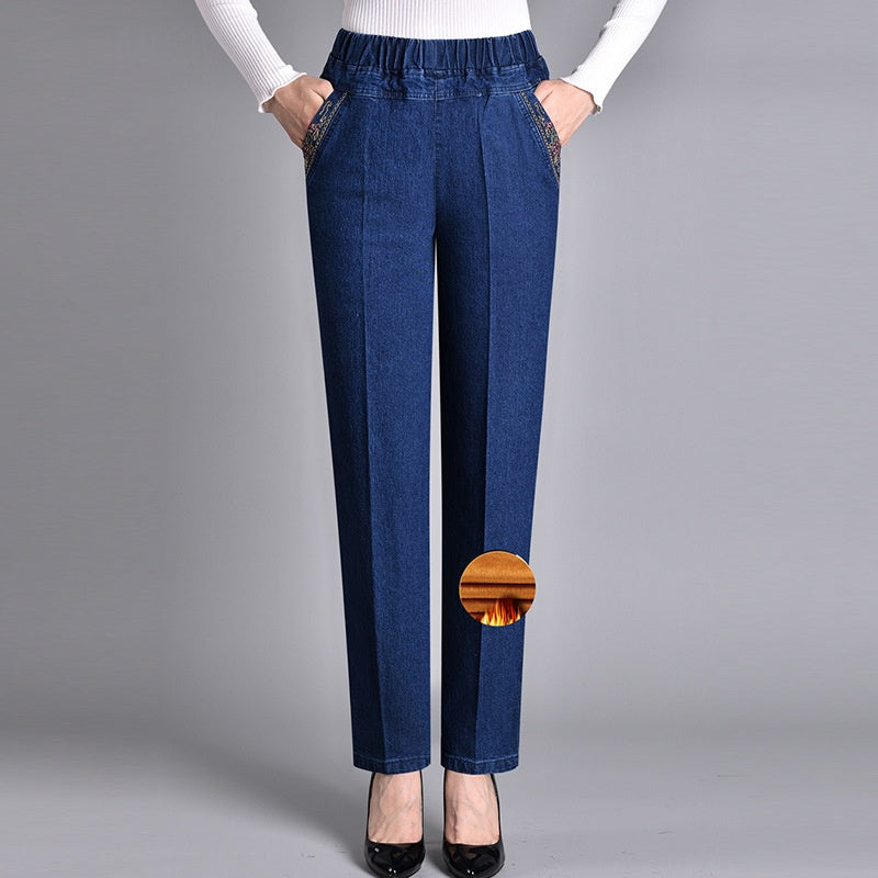 Apollo™ | Damenjeans mit Seitentaschen und elastischem Bund
