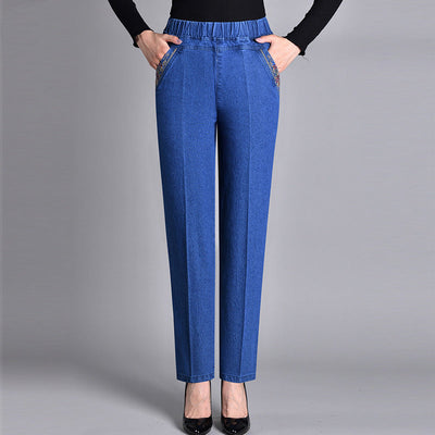 Apollo™ | Damenjeans mit Seitentaschen und elastischem Bund