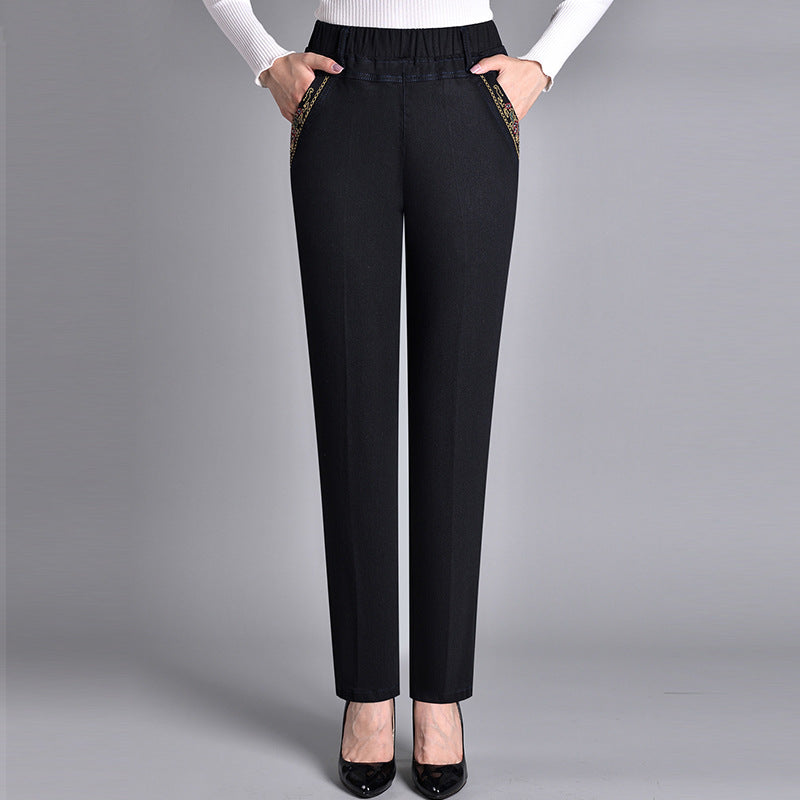 Apollo™ | Damenjeans mit Seitentaschen und elastischem Bund