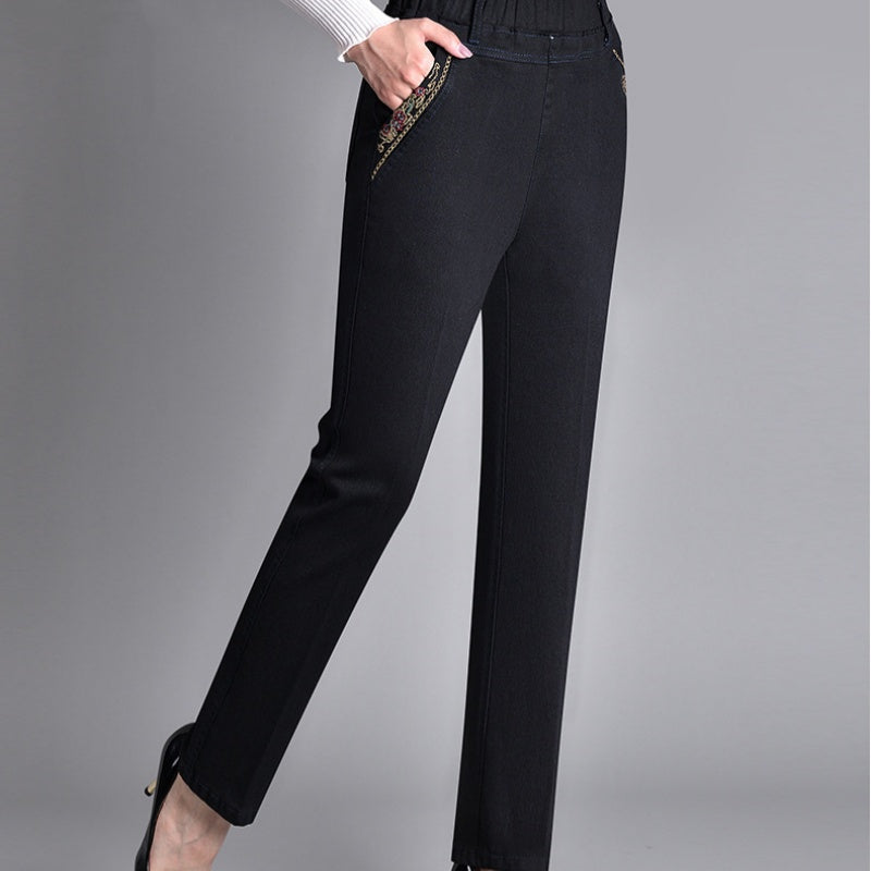 Apollo™ | Damenjeans mit Seitentaschen und elastischem Bund