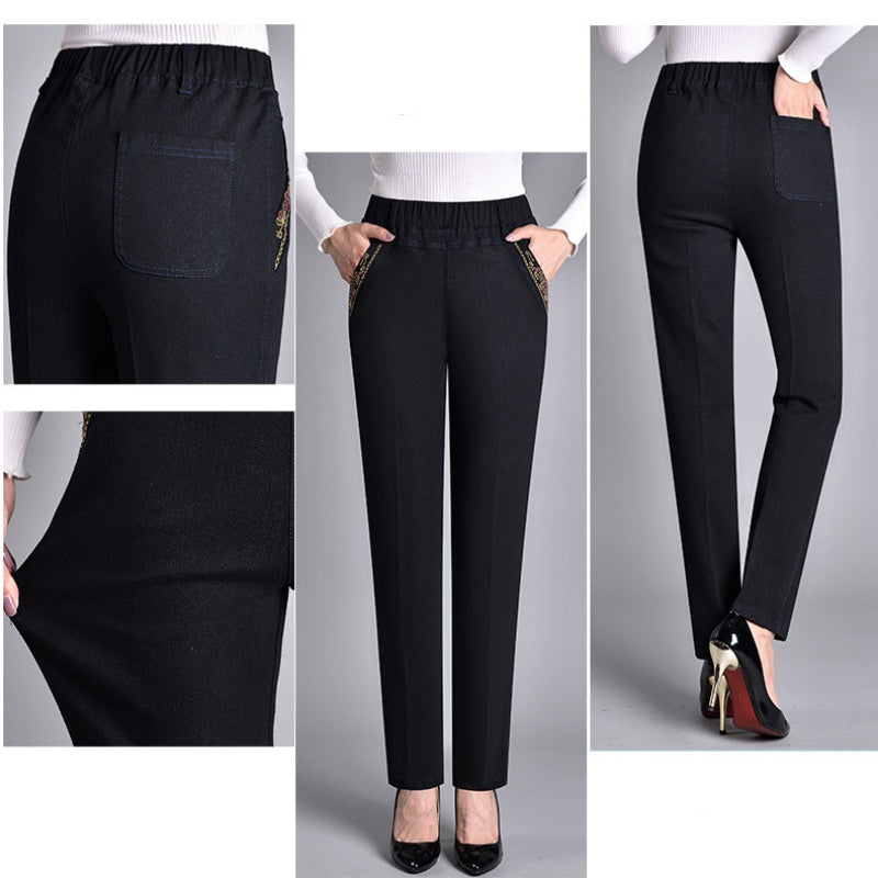 Apollo™ | Damenjeans mit Seitentaschen und elastischem Bund